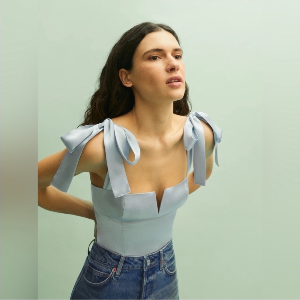 Reformation silk top ( daisy horizon)